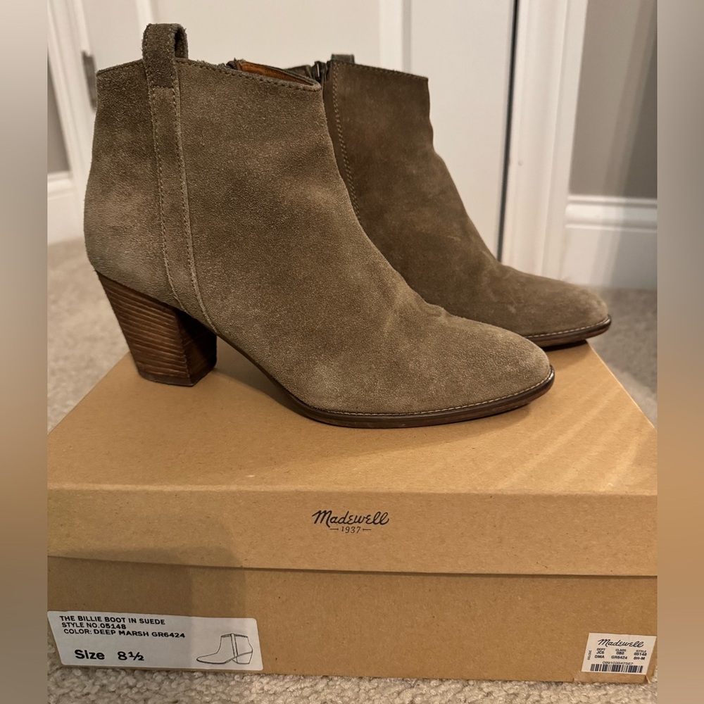 Madewell Billie Boot, suede